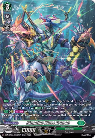 Stunning Wave Dragon (SR) (DZ-BT07/SR32EN), DZ-BT07: Moon Fangs & Cerulean Blaze — Vanguard card price