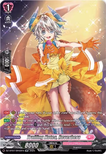 Trailing Notes, Reverbera (SR) (DZ-BT07/SR42EN), DZ-BT07: Moon Fangs & Cerulean Blaze — Vanguard card price