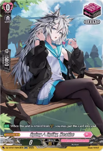 SpinySpiky, Heathe (SR) (DZ-BT07/SR43EN), DZ-BT07: Moon Fangs & Cerulean Blaze — Vanguard card price