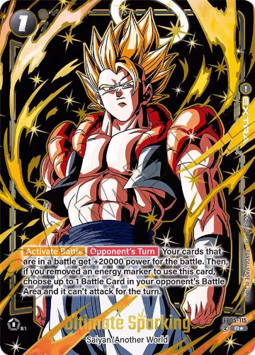 Ultimate Sparking (Alternate Art) (FB05-115), New Adventure Alternate Art Reprints — DB Fusion card price