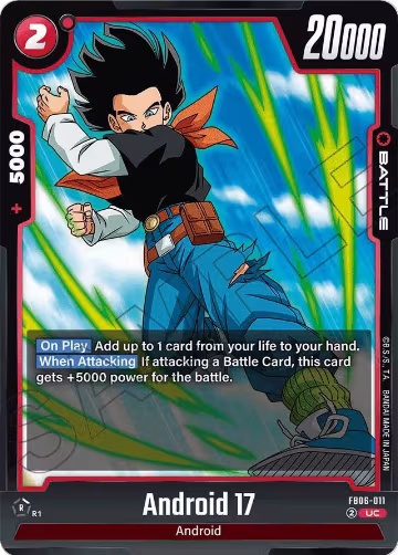 Android 17 - FB06-011 (FB06-011), Rivals Clash — DB Fusion card price