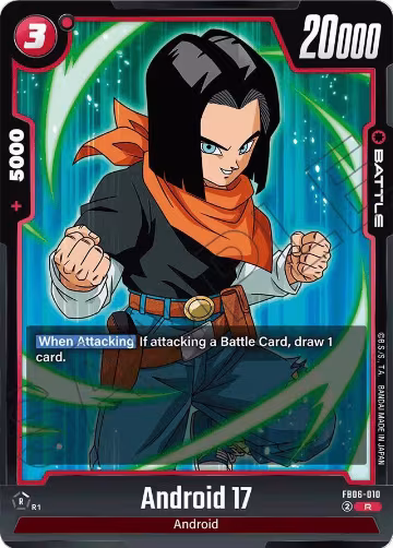 Android 17 - FB06-010 (FB06-010), Rivals Clash — DB Fusion card price