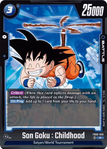 Son Goku : Childhood (FB06-030), Rivals Clash — DB Fusion card price