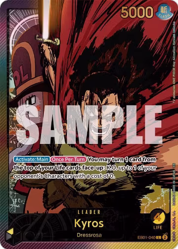 Kyros (SP) (EB01-040), Extra Booster: Anime 25th Collection — One Piece card price