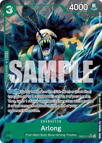 Arlong (Alternate Art) (EB02-011), Extra Booster: Anime 25th Collection — One Piece card price