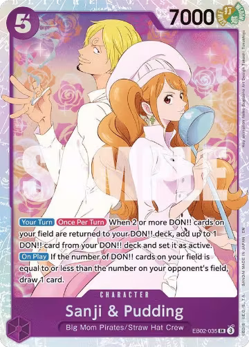 Sanji & Pudding (EB02-035), Extra Booster: Anime 25th Collection — One Piece card price
