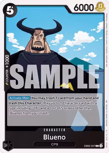 Blueno (EB02-047), Extra Booster: Anime 25th Collection — One Piece card price