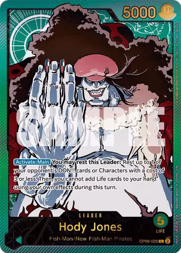 Hody Jones (SP) (OP06-020), Extra Booster: Anime 25th Collection — One Piece card price