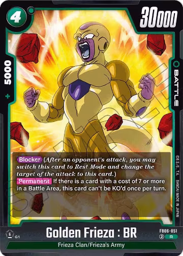 Golden Frieza : BR (FB06-051), Rivals Clash — DB Fusion card price