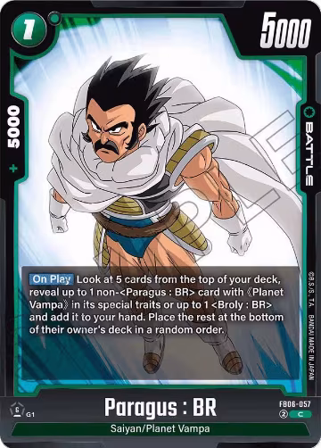 Paragus : BR - FB06-057 (FB06-057), Rivals Clash — DB Fusion card price