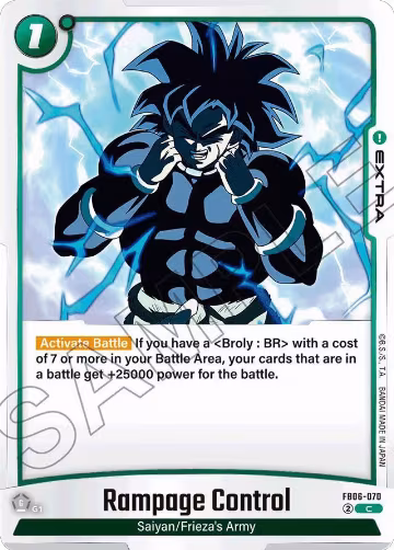 Rampage Control (FB06-070), Rivals Clash — DB Fusion card price