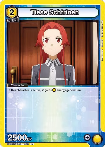 Tiese Schtrinen (UE07BT/SAO-1-003), Sword Art Online — Union Arena card price