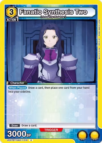 Fanatio Synthesis Two (UE07BT/SAO-1-016), Sword Art Online — Union Arena card price