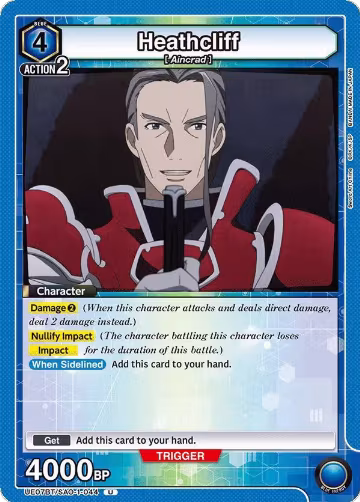 Heathcliff (UE07BT/SAO-1-044), Sword Art Online — Union Arena card price