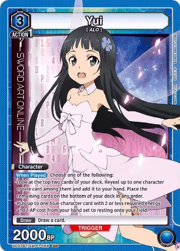 Yui (056) (UE07BT/SAO-1-056), Sword Art Online — Union Arena card price