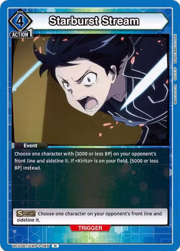 Starburst Stream (UE07BT/SAO-1-065), Sword Art Online — Union Arena card price