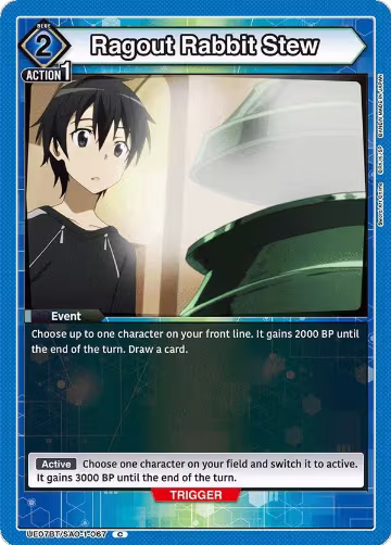 Ragout Rabbit Stew (UE07BT/SAO-1-067), Sword Art Online — Union Arena card price