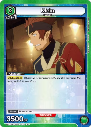 Klein (072) (UE07BT/SAO-1-072), Sword Art Online — Union Arena card price