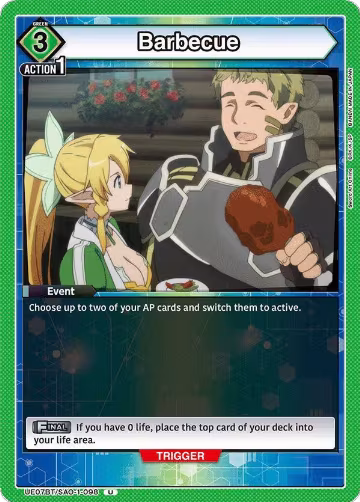 Barbecue (UE07BT/SAO-1-098), Sword Art Online — Union Arena card price