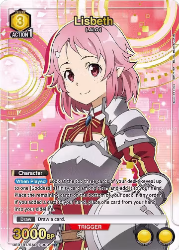 Lisbeth (009) (R*) (UE07BT/SAO-1-009), Sword Art Online — Union Arena card price