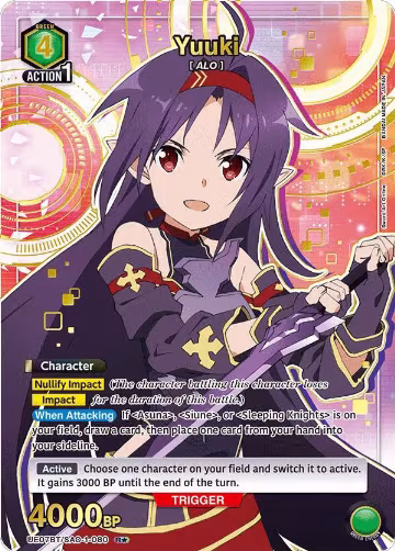 Yuuki (080) (R*) (UE07BT/SAO-1-080), Sword Art Online — Union Arena card price
