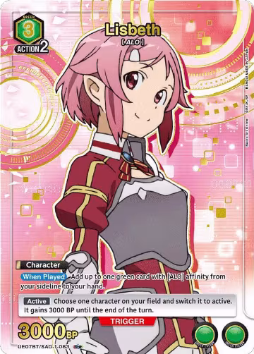 Lisbeth (083) (R*) (UE07BT/SAO-1-083), Sword Art Online — Union Arena card price