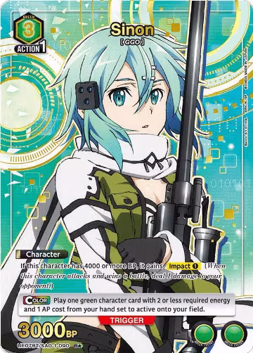Sinon (090) (R*) (UE07BT/SAO-1-090), Sword Art Online — Union Arena card price