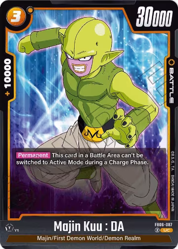 Majin Kuu : DA (FB06-087), Rivals Clash — DB Fusion card price