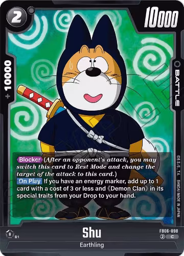 Shu (FB06-098), Rivals Clash — DB Fusion card price
