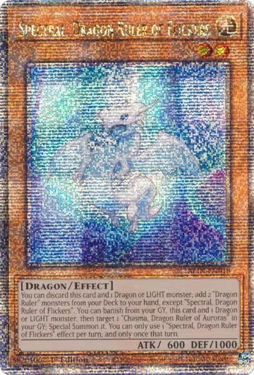 Spectral, Dragon Ruler of Flickers (Quarter Century Secret Rare) (ALIN-EN018), Alliance Insight — Yu-Gi-Oh! card price