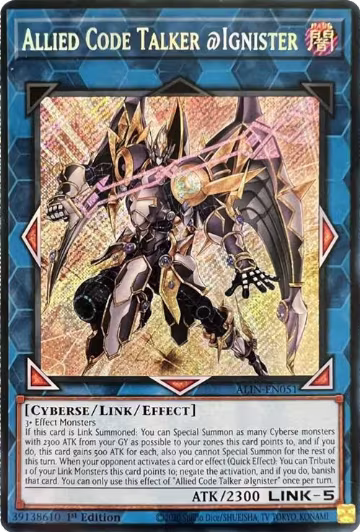 Allied Code Talker @Ignister (ALIN-EN051), Alliance Insight — Yu-Gi-Oh! card price