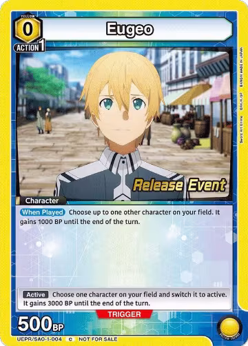 Eugeo (004) (UEPR/SAO-1-004), Sword Art Online Release Event Cards — Union Arena card price