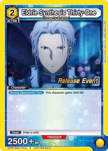 Eldrie Synthesis Thirty-One (UEPR/SAO-1-014), Sword Art Online Release Event Cards — Union Arena card price