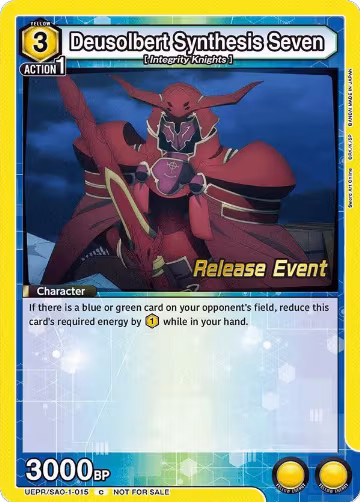 Deusolbert Synthesis Seven (UEPR/SAO-1-015), Sword Art Online Release Event Cards — Union Arena card price