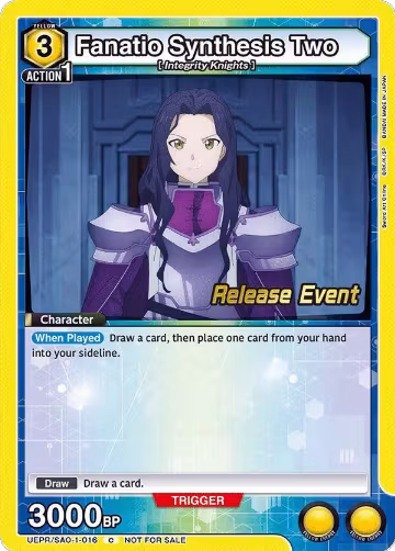 Fanatio Synthesis Two (UEPR/SAO-1-016), Sword Art Online Release Event Cards — Union Arena card price