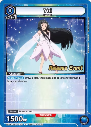 Yui (055) (UEPR/SAO-1-055), Sword Art Online Release Event Cards — Union Arena card price