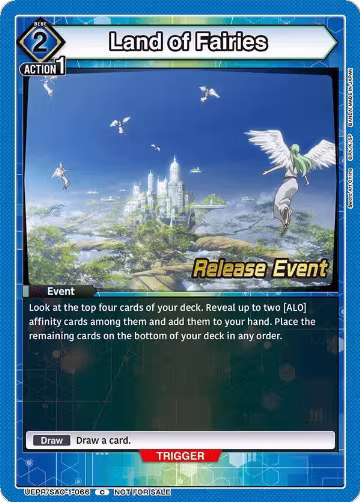 Land of Fairies (UEPR/SAO-1-066), Sword Art Online Release Event Cards — Union Arena card price