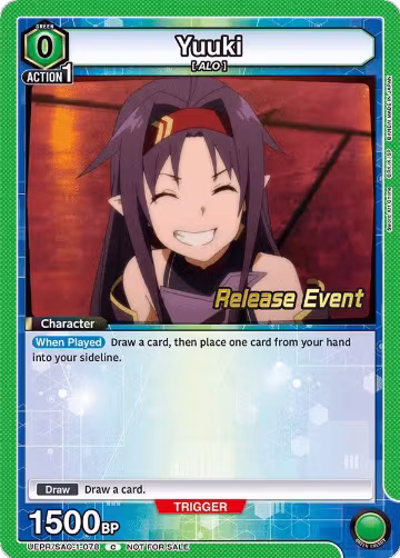Yuuki (078) (UEPR/SAO-1-078), Sword Art Online Release Event Cards — Union Arena card price