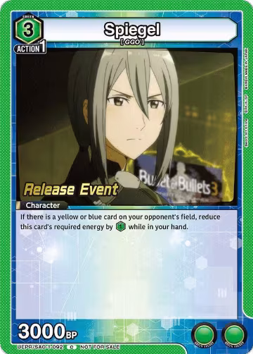 Spiegel (UEPR/SAO-1-092), Sword Art Online Release Event Cards — Union Arena card price