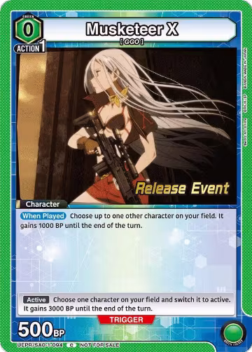 Musketeer X (UEPR/SAO-1-094), Sword Art Online Release Event Cards — Union Arena card price