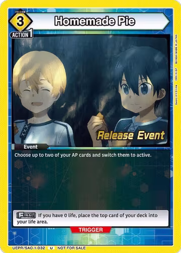 Homemade Pie (UEPR/SAO-1-032) — card price