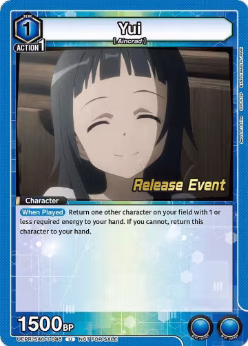 Yui (046) (UEPR/SAO-1-046), Sword Art Online Release Event Cards — Union Arena card price