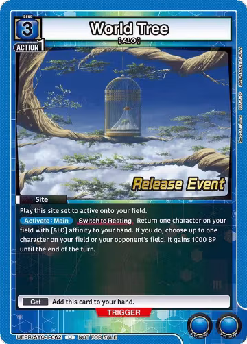 World Tree (UEPR/SAO-1-062), Sword Art Online Release Event Cards — Union Arena card price