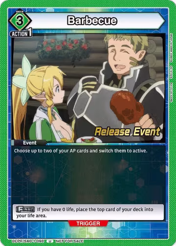 Sword Art Online Release Event Cards — Union Arena set prices