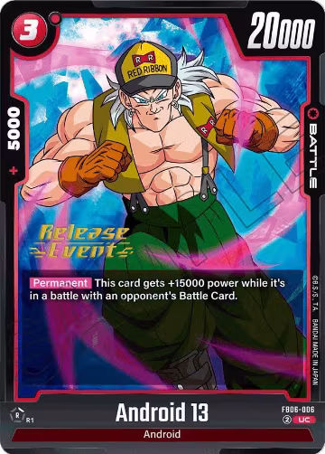 Android 13 (FB06-006), Rivals Clash Release Event Cards — DB Fusion card price