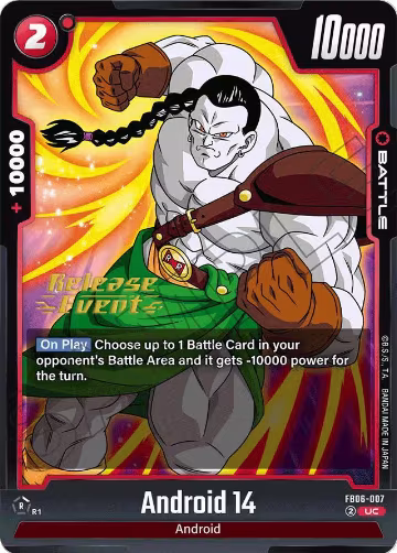 Android 14 (FB06-007), Rivals Clash Release Event Cards — DB Fusion card price