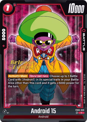 Android 15 (FB06-008), Rivals Clash Release Event Cards — DB Fusion card price