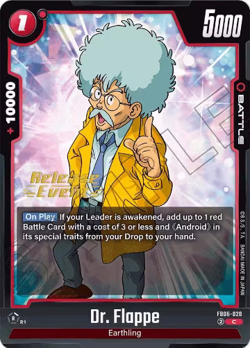Dr. Flappe (FB06-020), Rivals Clash Release Event Cards — DB Fusion card price