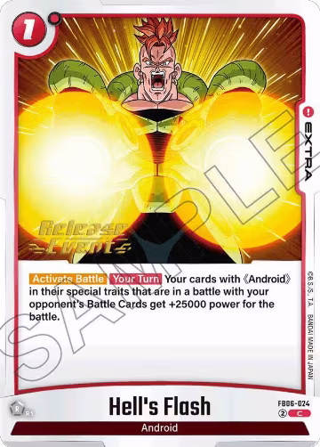 Hell's Flash (FB06-024), Rivals Clash Release Event Cards — DB Fusion card price