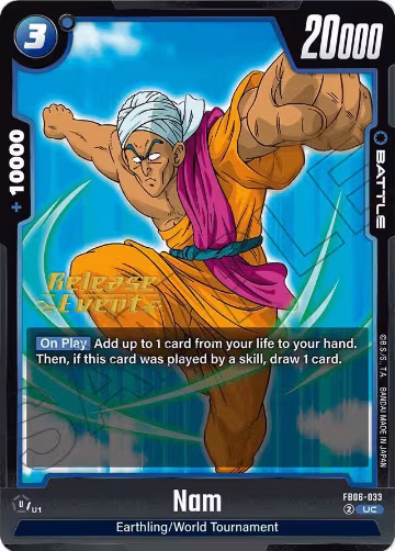 Nam (FB06-033), Rivals Clash Release Event Cards — DB Fusion card price